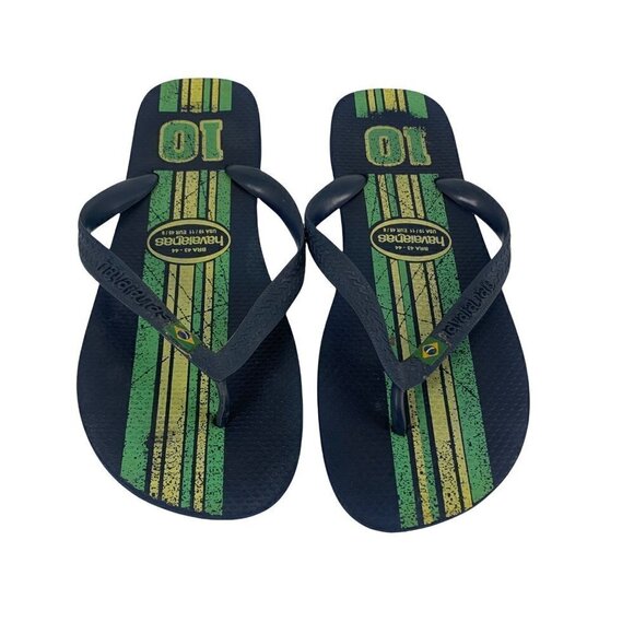 Havaianas Flip Flops Sandals Blue Size USA 10/11 - Picture 1 of 5